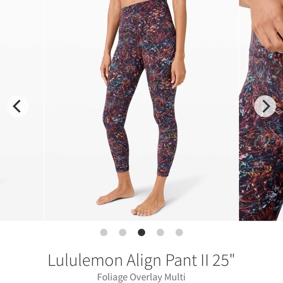 Lululemon Align Pant II 25" Foliage Overlay Multi - Picture 10 of 12